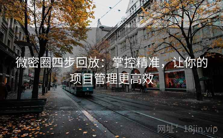 微密圈四步回放:掌控精准,让你的项目管理更高效 微密圈四步回放:掌控精准,让你的项目管理更高效
